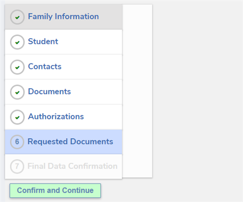 Step 6: Requested Documents